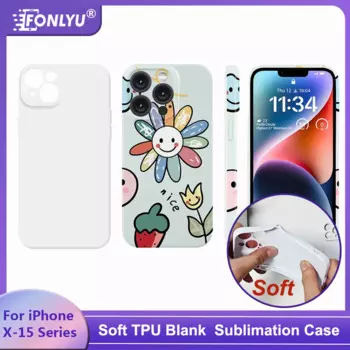 Fonlyu 20 шт. Мягкий ТПУ чистый сублимационный чехол для телефона iPhone 16 15 14 13 12 11 Pro Max X XR теплопередача персонализированный DIY Чехол