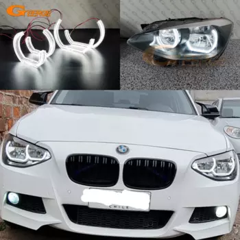 Для BMW 1 SERIES F20 F21 2011-2019 отличный дневной свет в стиле DTM M4, ультра яркий светодиодный комплект с ангельскими глазами, кольца Halo
