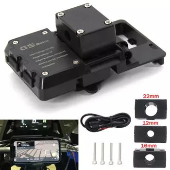 Для BMW R1200GS мобильный телефон навигационный кронштейн ADV F700 800GS CRF1000L Africa Twin USB зарядка 12 мм 16 мм 22 мм крепление