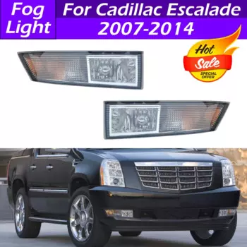 Для Cadillac Escalade 2007 2008 2009 2010 2011 2012 2013 2014 передний бампер автомобиля противотуманная фара в сборе с лампочкой противотуманные фары