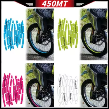 Наклейки на колеса для CFMOTO 450MT, аксессуары для мотоциклов, приключения, рельеф, Светоотражающая наклейка на CF MOTO, мотоциклов MT450 MT 450 2024