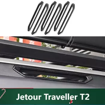 Для Chery Jetour Traveller T2 2023-2025 накладка на багажник на крышу модификация ABS карбоновый черный стиль крышка на крышу декоративная