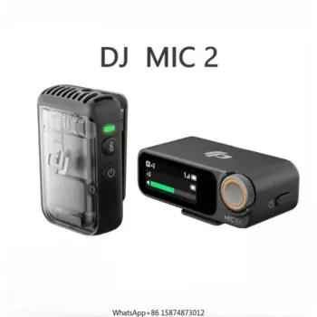 Беспроводной микрофон для DJ1 Mic2 с интеллектуальным шумоподавлением, 32-битная поплавковая внутренняя запись, оптимизированный звук, диапазон 250 м