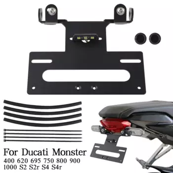 Для Ducati Monster 400 620 695 750 800 900 1000 S2 S2r S4 S4r Кронштейн держателя номерного знака Задний хвост Аккуратное крыло Элиминатор
