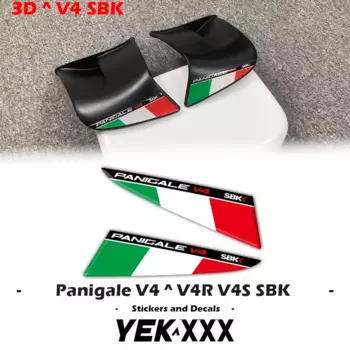 Для Ducati Supersport Panigale V4 V4S V4R SBK 2022 2023 2024 Итальянские трехцветные флаги для крыльев 3D Winglet Flank Наклейка
