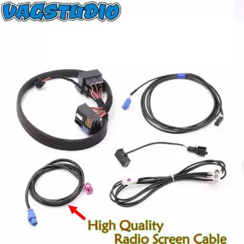 Для Golf 7 MK7 Passat B8 Tiguan Octavia SKODA MQB MIB2 STD2 ZR NAV Discover Pro Обновление радиоприемника Установка адаптера Жгут проводов