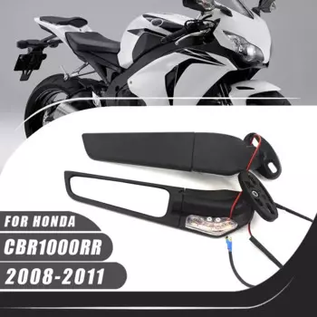 Для Honda CBR1000RR 2008-2011 CBR 1000RR 2010 2009, алюминиевые регулируемые вращающиеся спортивные крылышки, зеркала-невидимки для мотоцикла