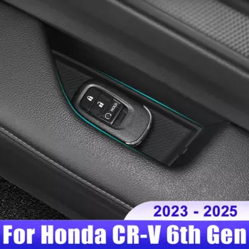 Для Honda CRV 6-го поколения 2023 2024 2025/CR-V гибридный органайзер для хранения дверей автомобиля, силиконовый коврик, аксессуары для интерьера