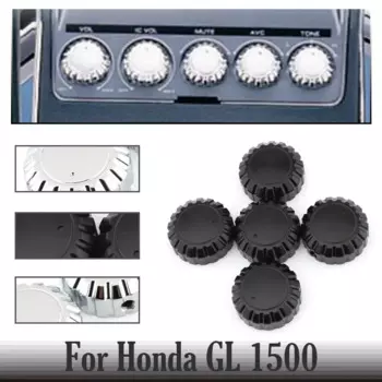 Для Honda GL 1500 Gold Wing GL1500 Goldwing - CHROME радио/стерео ручки (x5)
