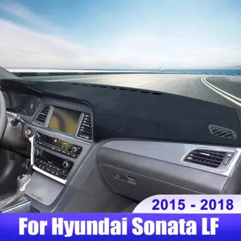 Для Hyundai Sonata LF 2015 2016 2017 2018, чехол для приборной панели автомобиля, коврик для приборной панели, солнцезащитный козырек, избегайте света, нескользящая накладка, аксессуары для интерьера