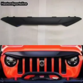 Передний капот для Jeep Wrangler JL, гоночный гриль, матовая черная отделка, внешние детали автомобиля 2018 2019 2020 2021