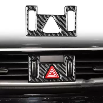 Для Kia K3 Forte 2019 2020 2021 углеродное волокно, черный/красный цвет, искусственная кожа, кнопка, рамка, отделка, украшение