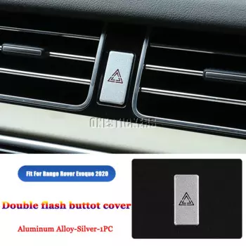 For Land Rover Range Rover Sport Vogue Velar Evoque Discovery 5 Sport Car Double Flash Emergency Light Switch Button Trim Cover