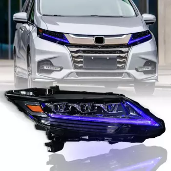 Полностью светодиодная фара в стиле Lexus для HONDA Odyssey 2015-2021 PLUG & PLAY, передняя лампа с последовательным указателем поворота