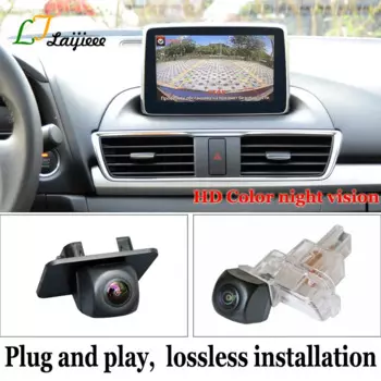 Для Mazda 3 седан хэтчбек Mazda3 Axela BM BN от 2014 до 2018 HD Цвет Ночное видение 170 градусов Автомобильный задний вид резервная камера заднего вида