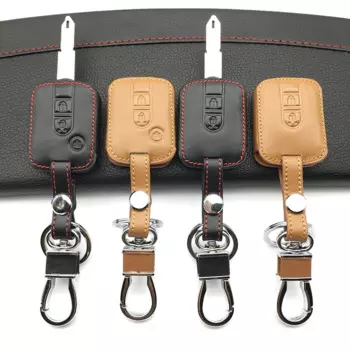 Для Nissan Navara Qashqai Micra Almera 2/3 кнопки верхний слой кожаный чехол для автомобильного ключа брелок с дистанционным управлением защитная оболочка