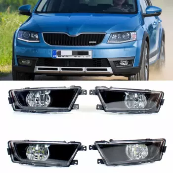Для Skoda Octavia A7 2013 2014 2015 2016 2017 передний бампер противотуманные фары противотуманные фары с лампочками