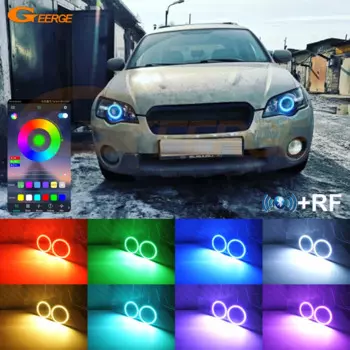 Для Subaru Legacy B4 Liberty IV 2004 2005 2006 RF Remote BT App Многоцветный ультра яркий RGB светодиодный комплект Angel Eyes Halo Rings