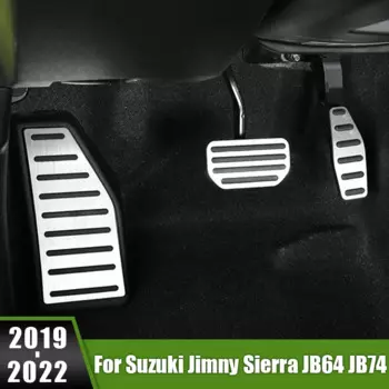 Для Suzuki Jimny Sierra JB64 JB74 2019 2020 2021 2022, автомобильная подставка для ног, педаль акселератора, топливные тормозные педали, противоскользящие накладки