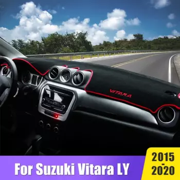 Для Suzuki Vitara LY 2015 2016 2017 2018 2019 2020 2021 2022 4-й чехол на приборную панель автомобиля, нескользящий коврик, избегайте легких накладок, аксессуары