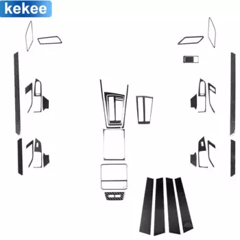 Полный комплект для Volkswagen Golf 8 GTI Mk8 2021 2022 2023 Center, наклейка из натурального углеродного волокна, аксессуары для тюнинга салона автомобиля