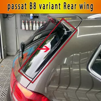 Для VW'S Passat B8 Variant Спойлер на заднее стекло 2016 2017 2018 2019 Passat Wagon Автомобильные аксессуары Комплект кузова 2 шт. ABS Яркий Черный