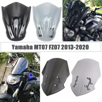 Лобовое стекло мотоцикла для YAMAHA MT07 FZ07 2013 2014 2015 2016 2017 2018 2019 2020 FZ-07 MT 07 Parabris FZ 07