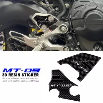 Для YAMAHA MT09 MT 09 2017-2020 аксессуары для мотоциклов 3D наклейка из смолы защита пятка защитная наклейка