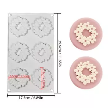 Форма для кексов Fyqualiae силиконовая цветочная