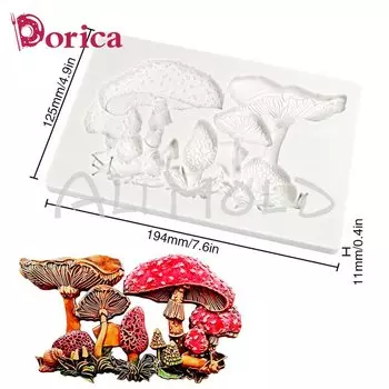 Форма для кексов "Грибы" Dorica силиконовая