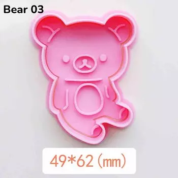 Форма для печенья медведь PLA