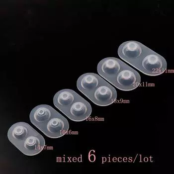 Форма для подвесок из силикона 6 шт.