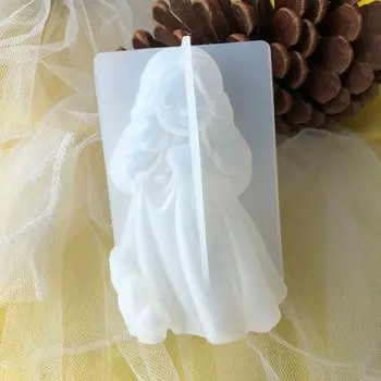 Форма для свечей BEOULORY 3D принцесса силиконовая