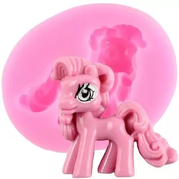 Форма для торта единорог силиконовая Mujiang розового цвета