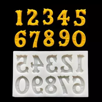Форма для торта Fengying силиконовая цифра