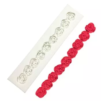 Форма для торта Fengying силиконовая розовое кружево