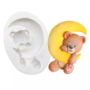 Форма для торта HANDLIFE Силиконовая цветочный мишка