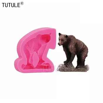 Форма для торта медведь из пищевого силикона