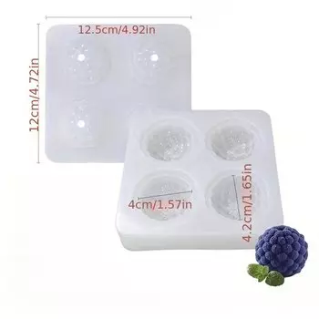 Форма для торта силиконовая 3D малина