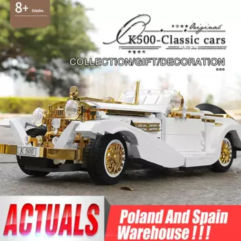 Форма King 10003, игрушки для автомобиля K500, винтажная модель автомобиля, строительные блоки в сборе, кирпичи, игрушки, обучающие детские рождественские подарки