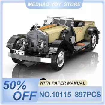 Форма King 10115 технический строительный блок MOC Fantom набор винтажных моделей автомобилей сборные кирпичи игрушки креативный Рождественский подарок для детей