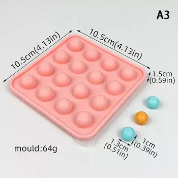 Формы для шоколада TPXCKz силиконовые круглые 9/16/25/36 шт