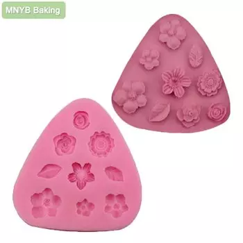 Формы для торта MNYB мультяшные цветы и листья из силикона