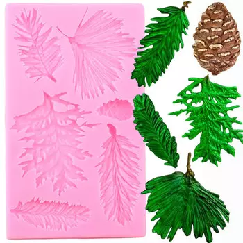 Формы для торта Mujiang силиконовые 3D рождественские сосновые шишки