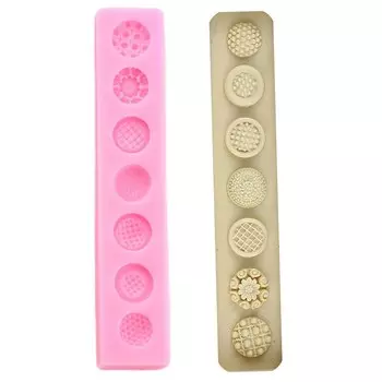 Формы для украшений Mujiang, силиконовые, розового цвета