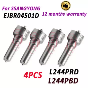 Форсунка A6640170121 L244PBD для впрыска дизельного топлива, насадка L244PRD для инжектора Ssangyong Kyron 2.0L, сборка EJBR04501D, 4 шт.