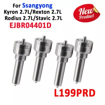 Форсунка Форсунки дизельного топлива ORLTL A6650170221 L199PRD для DELPHI SSANGYONG EURO4 Kyron 2.7L Rexton 2.7L, 4 шт.