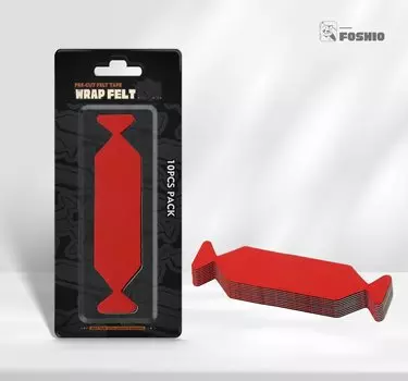 FOSHIO 10 шт./упак. сменная ткань из волокна с краями для пластикового скребка, оттенок окна, виниловый скребок, автомобильная пленка, буферная ткань, инструменты