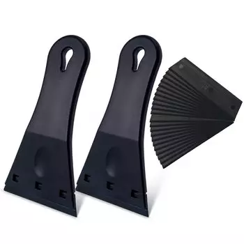 FOSHIO 3 дюйма Широкое пластиковое лезвие бритвенный Скребок 2 шт./комплект Автомобильная оконная пленка наклейка этикетки для удаления клея стекло чистящее устройство