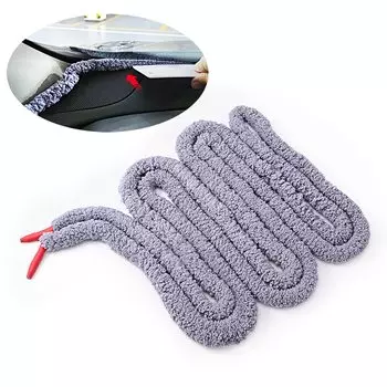 FOSHIO 3-метровая тонировка окон, водопоглощающая веревка, чистка заднего лобового стекла, впитывающая волокнистая ткань, шнур, инструмент для сушки автомойки